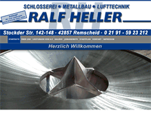 Tablet Screenshot of heller-metallbau.de
